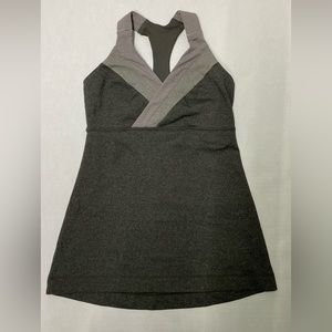 Lululemon Gray Deep Breathe Tank Top